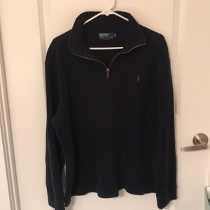 Navy blue POLO quarter zip